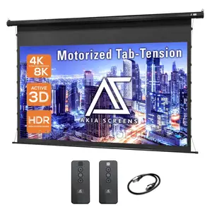 Electric Projector Screens in 180cm X 180cm, 200cm X 200cm and X240cm