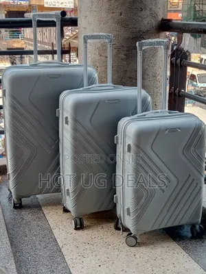 Large Size Plastic Luggage Travel Suitcases' - Multicolor