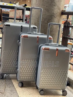 Large Waterproof Plastic Travel Suitcase - Multicolor