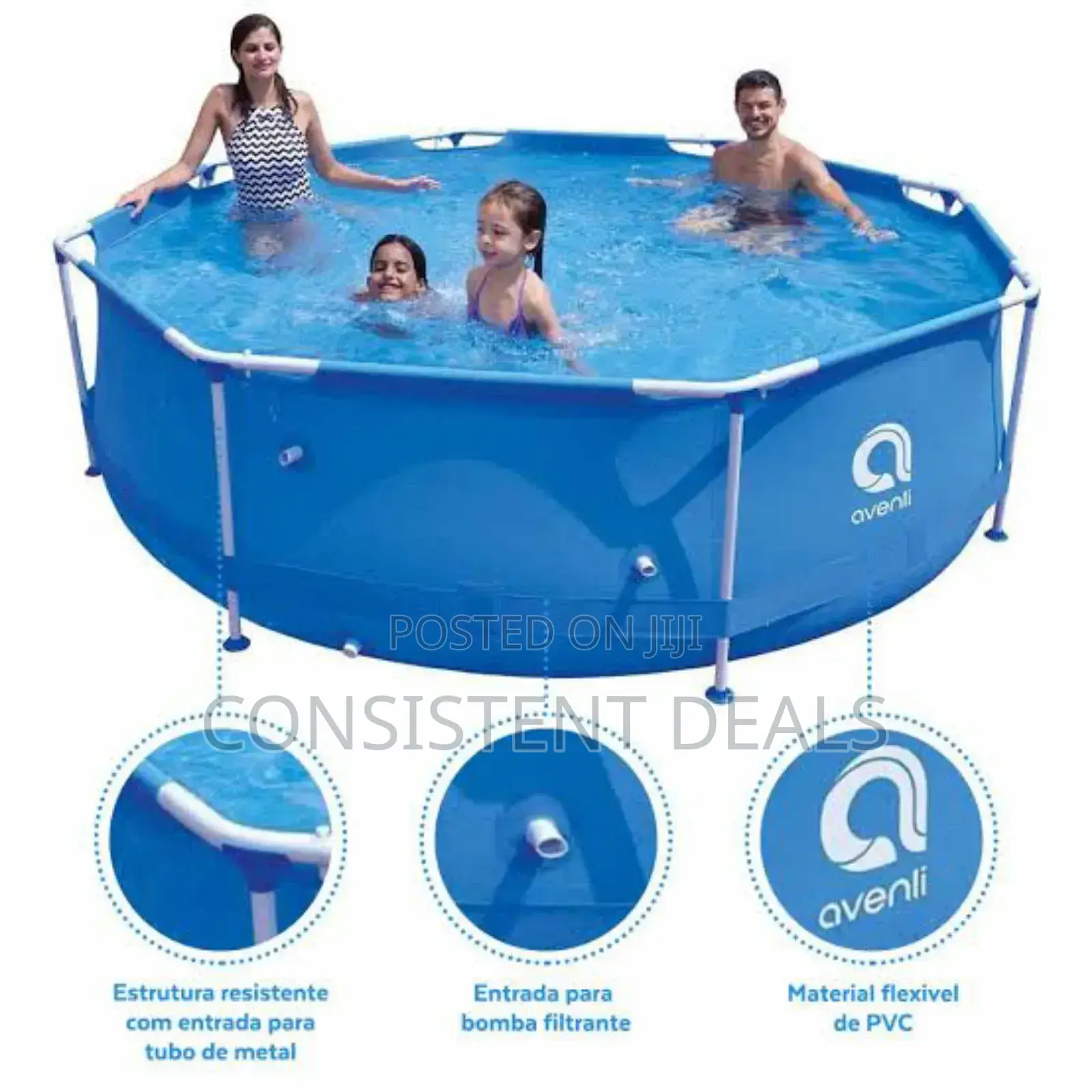 3 Metres Round Family Swimming Pool