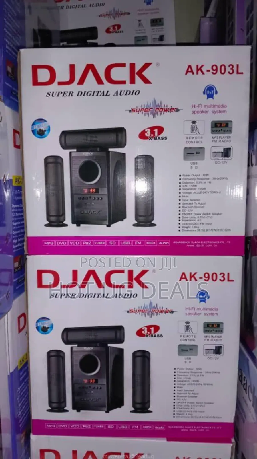 Djack Dj-903home Theater System Woofer – Black