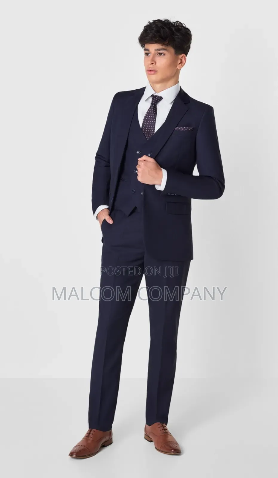 Kids Boys Suits Navy Blue