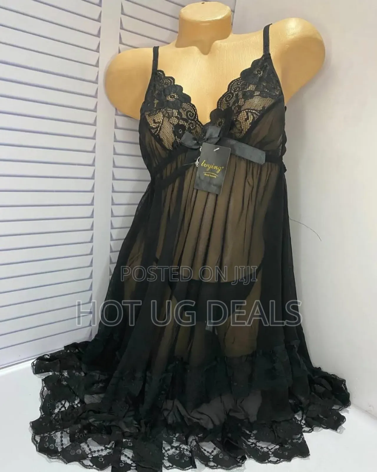 Women's Sexy Nightwear Lace Satin Sleepwear Lingerie Set
