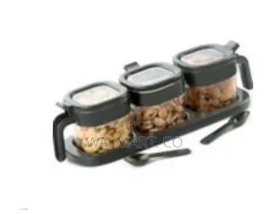 Multipurpose 3 in 1 Transparent Plastic Seasoning Box