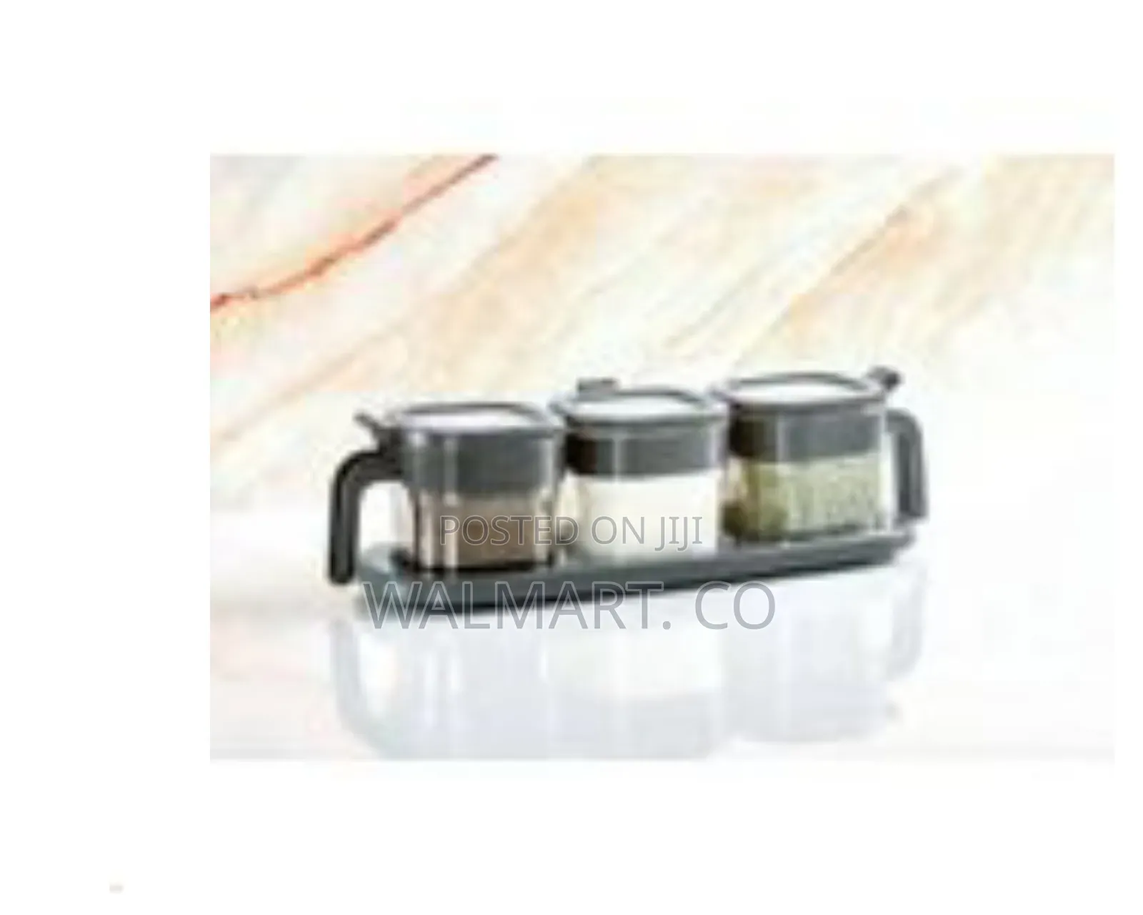 Multipurpose 3 in 1 Transparent Plastic Seasoning Box
