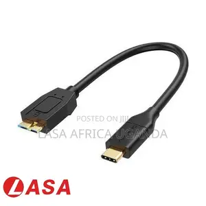 USB Micro B to Type C 3.1 to External Hard Drive Cable -30cm