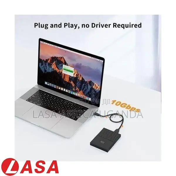 USB Micro B to Type C 3.1 to External Hard Drive Cable -30cm