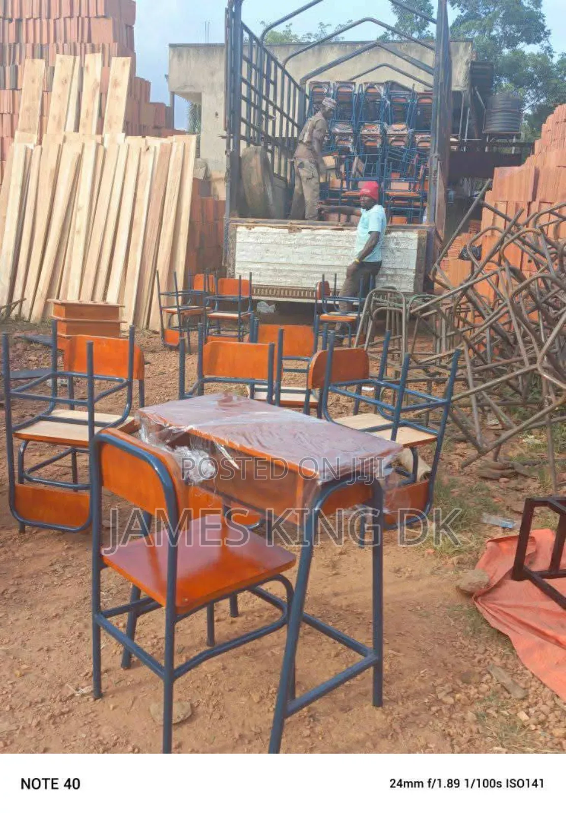 Single School Table and Chairs
