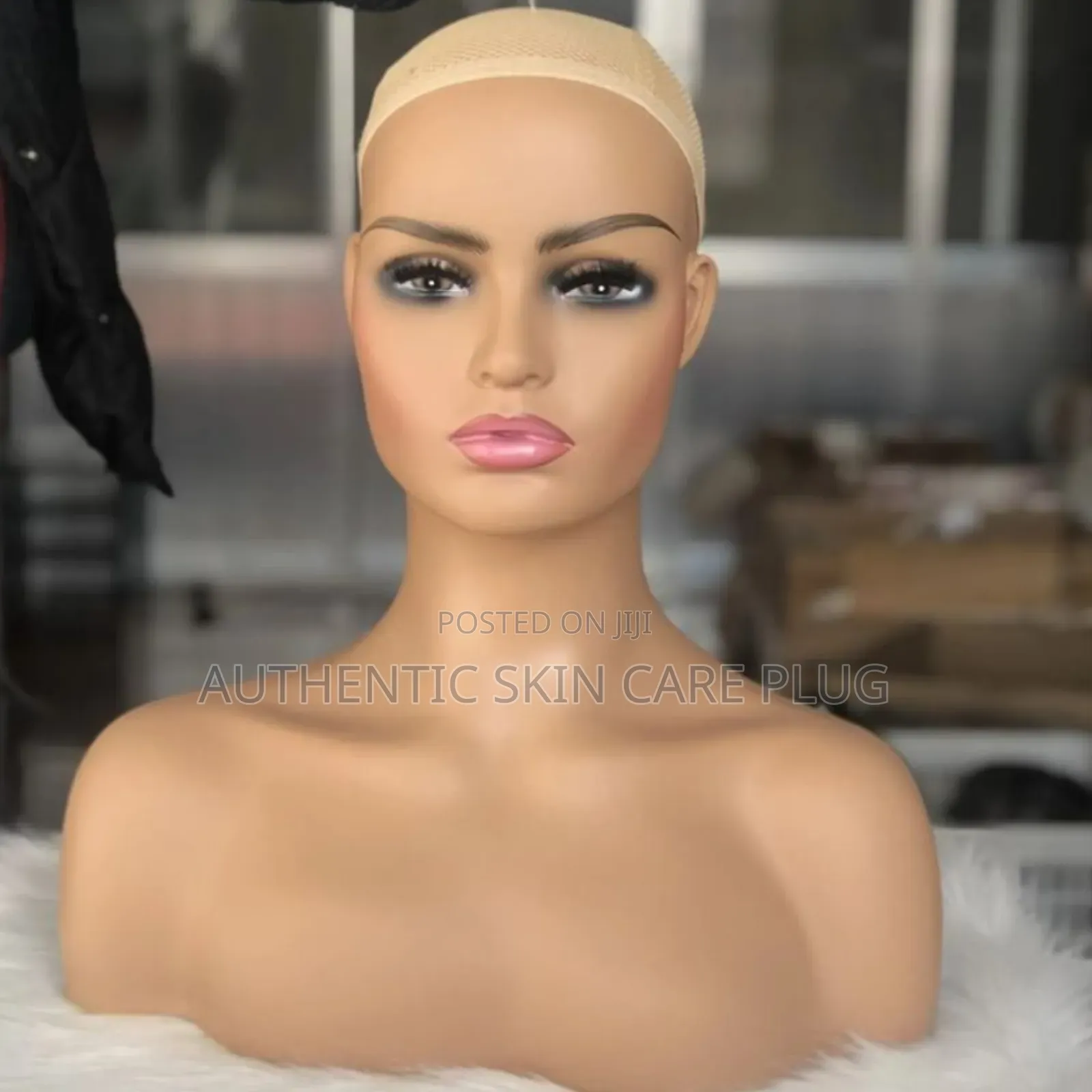 Female Mannequin Head Model For Hairdressing Wig Jewelry Hats Display