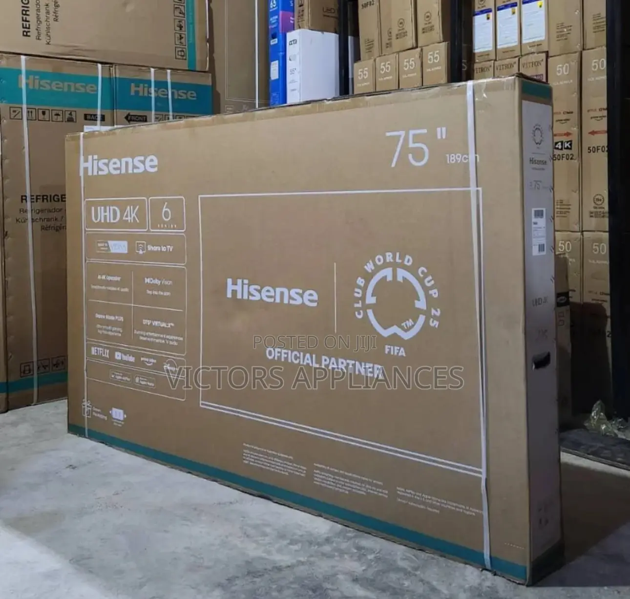 Hisense 75inches Uhd Smart Tv New Model