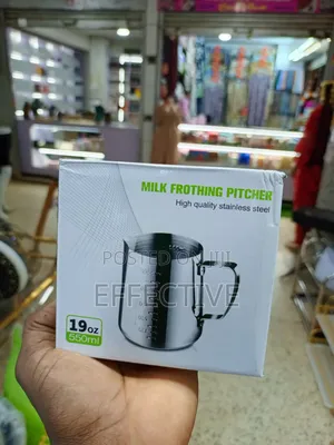 Stainless Steel Milk Frothing Pitcher.