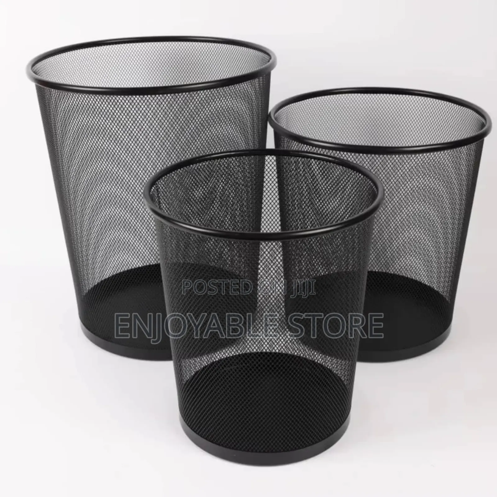 Open Metallic Dust Bins for Home Office 1pc