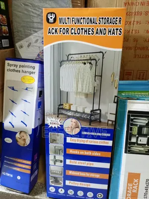 Multi Functional Storage Rack For Clothes And Hats.