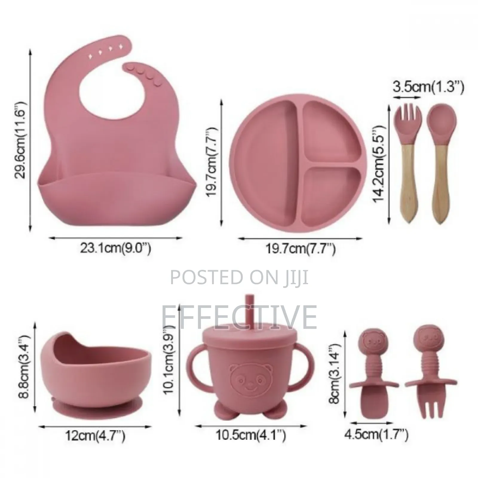 Set of 10 Silicone Baby Feeding Utensils