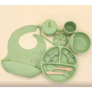 Set of 10 Silicone Baby Feeding Utensils