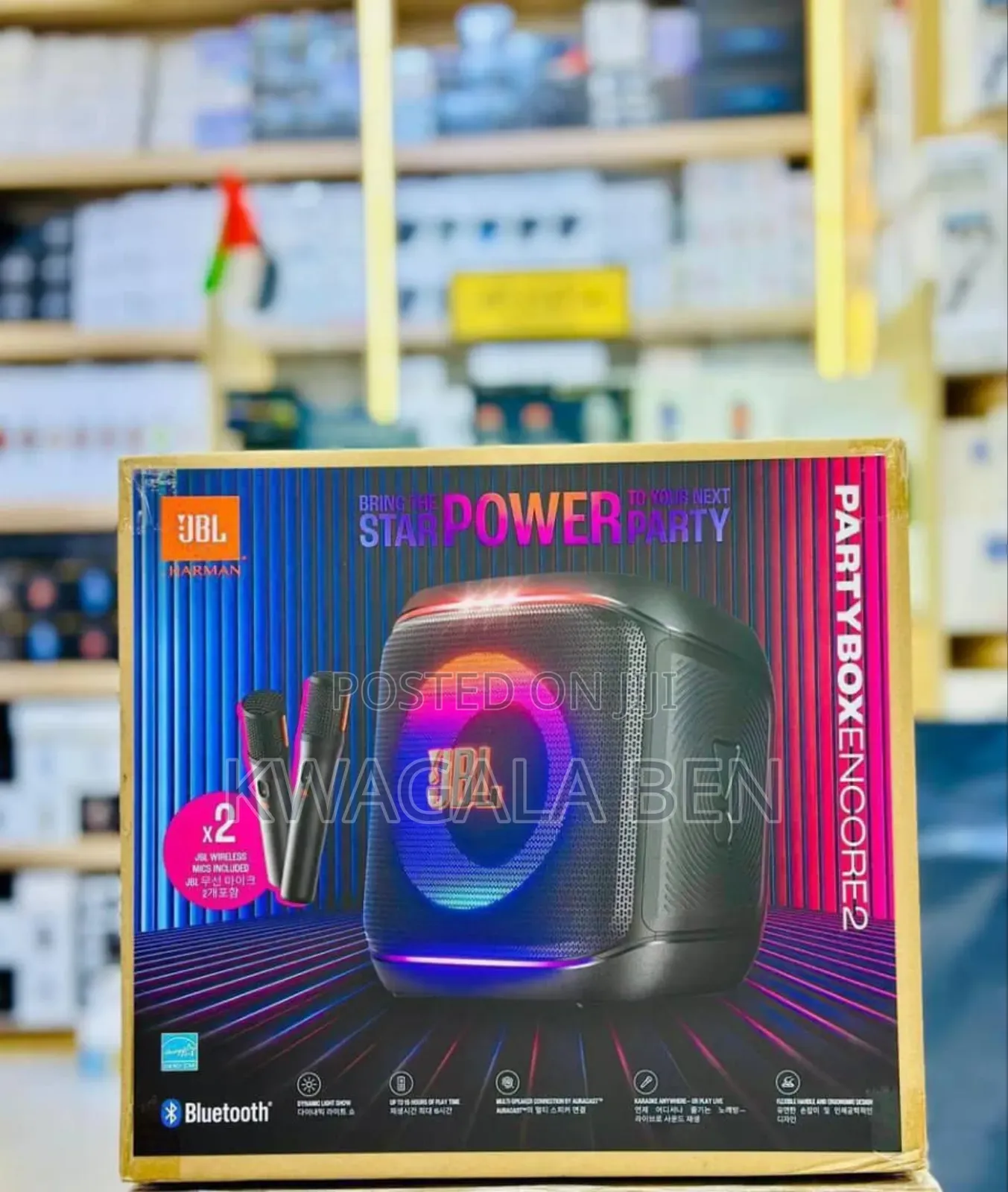 JBL Partybox Enocer 2 Portable Bluetooth Speaker