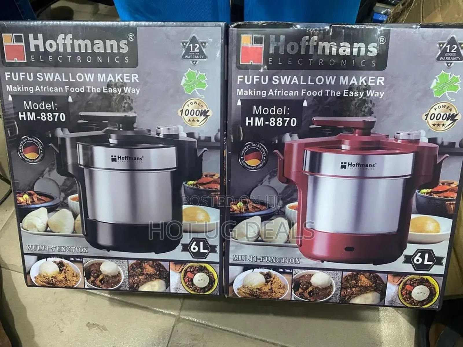 Hoffmans 6l Electric Posho / Ugali Maker - Multicolor