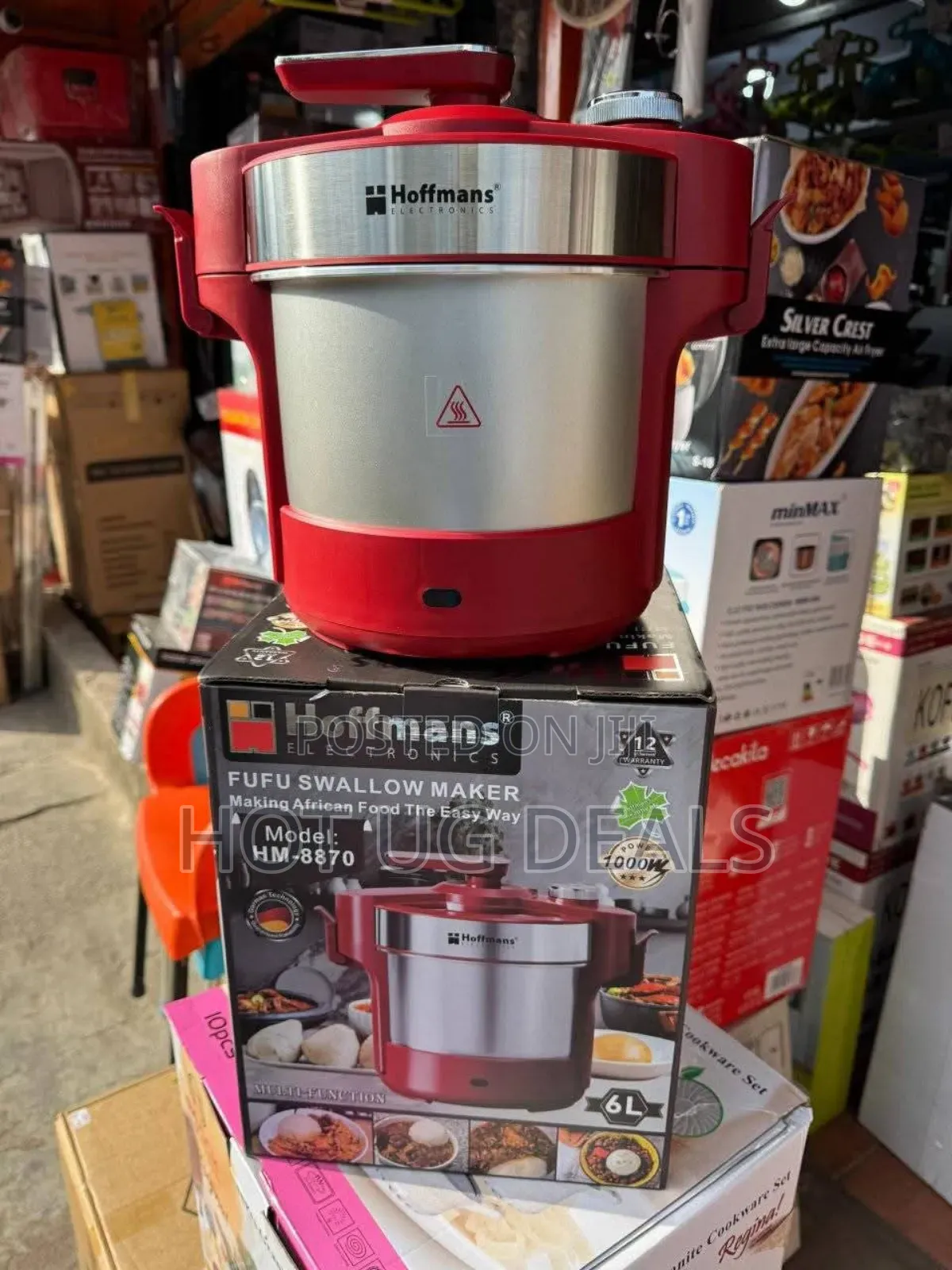 Hoffmans 6l Electric Posho / Ugali Maker - Multicolor