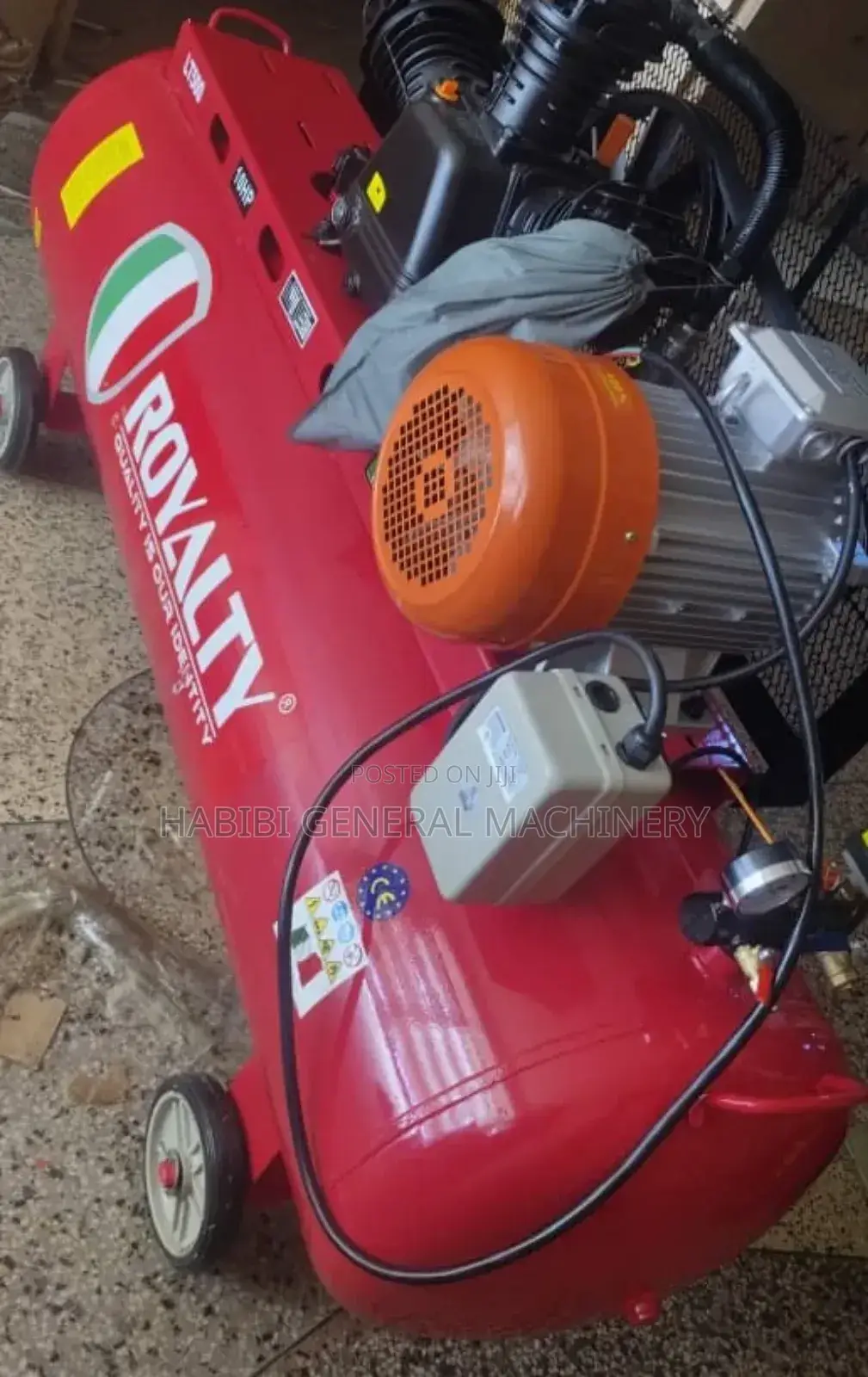 Red 500 Liters Air Compressor