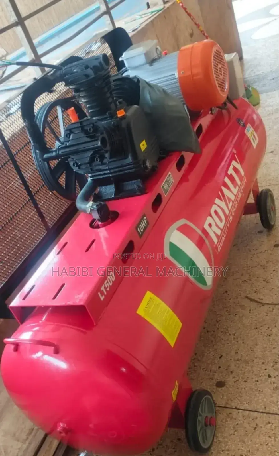 Red 500 Liters Air Compressor