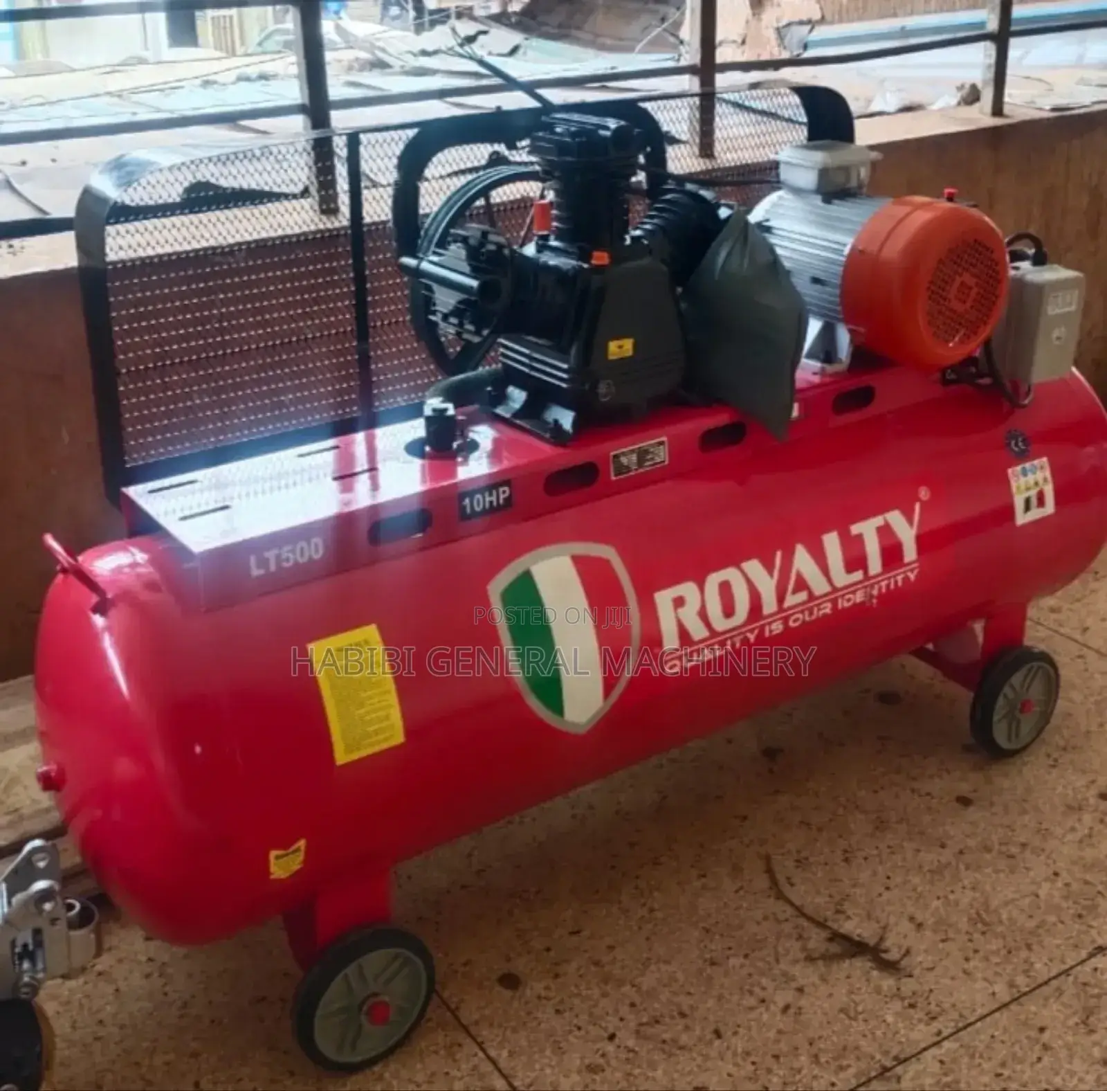 Red 500 Liters Air Compressor