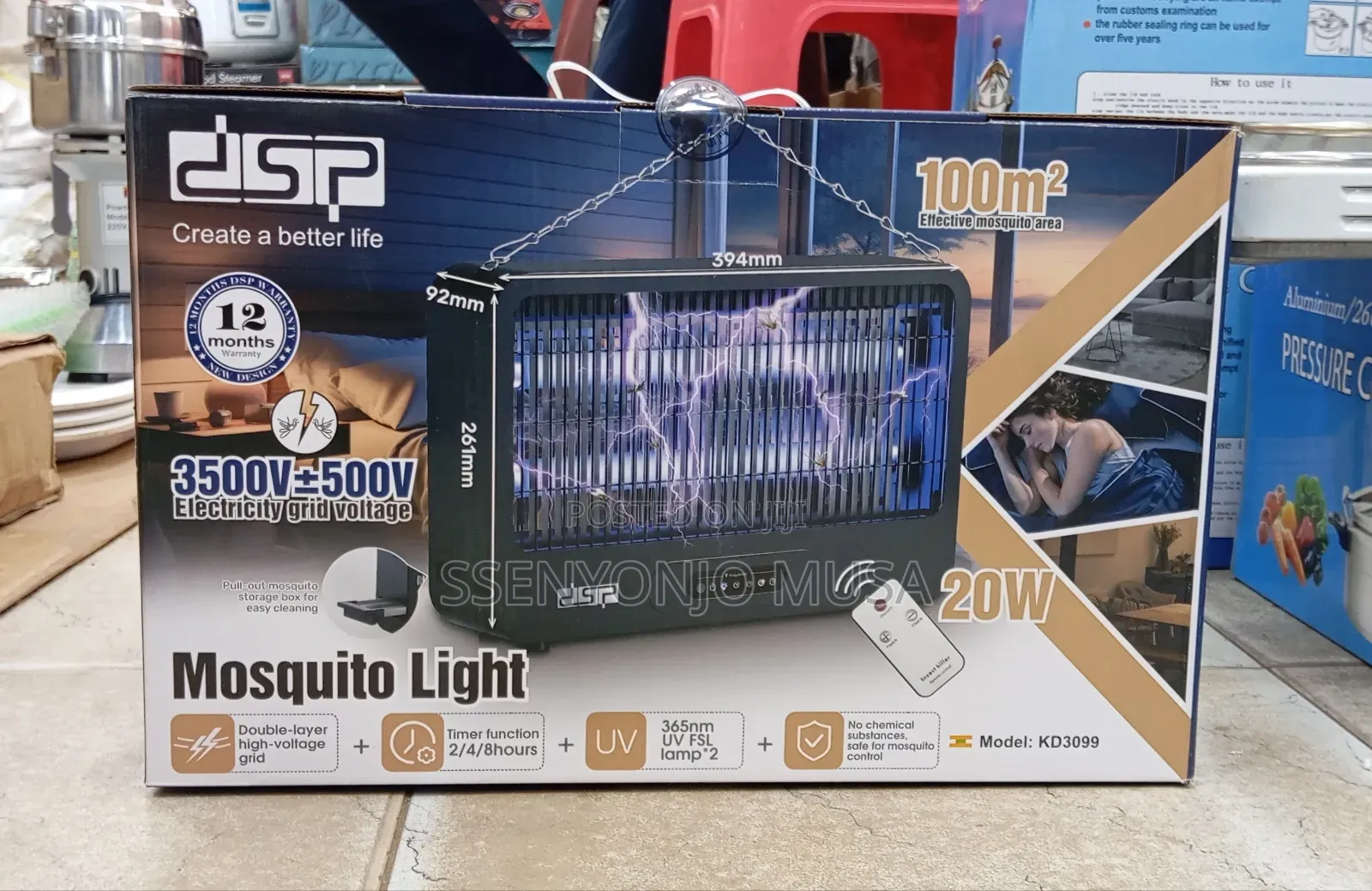 DSP Mosquito Light Repellent 20w Electric Uv Insect Killer With Timer