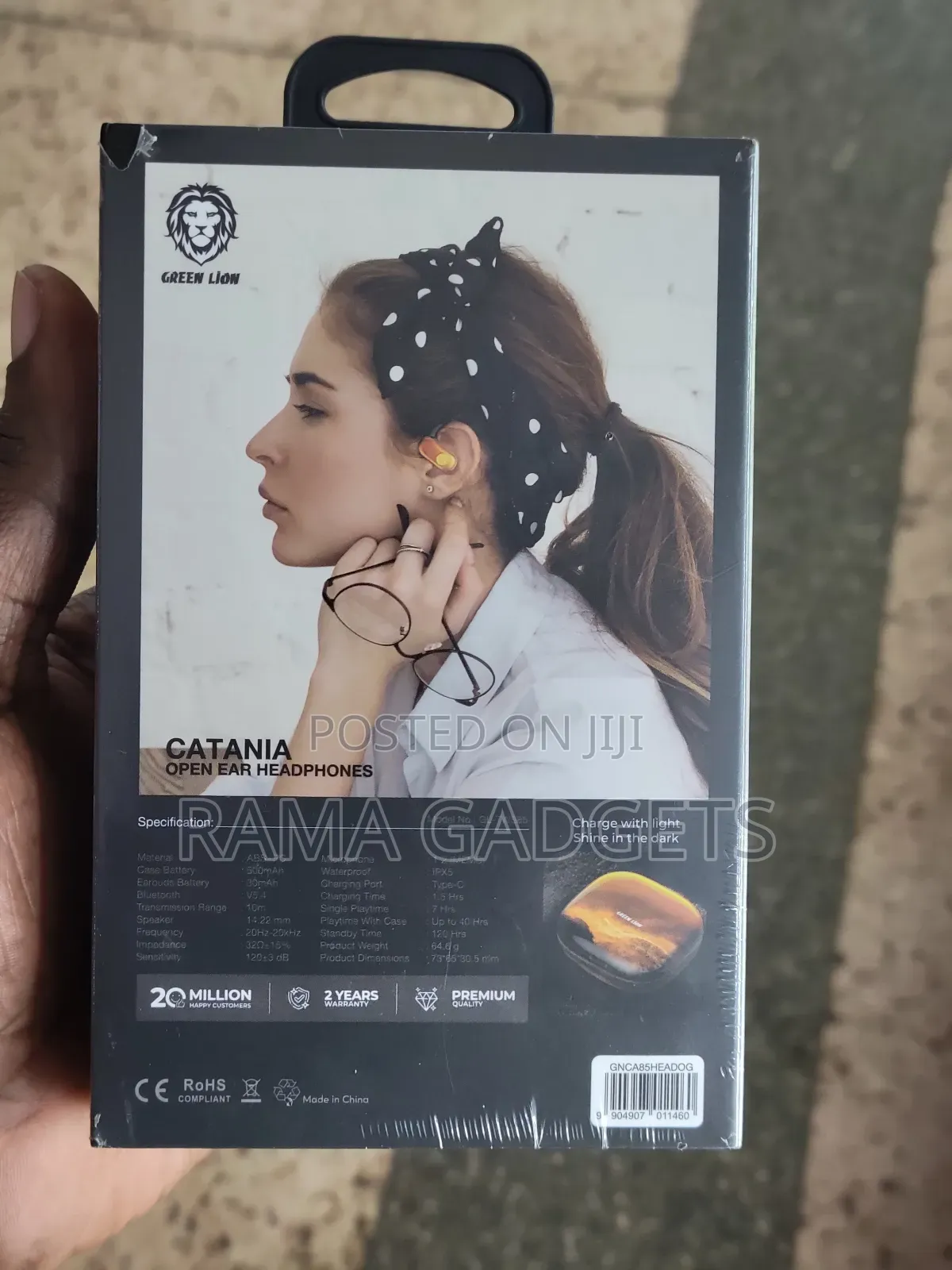Green Lion Catania Open Ear Headphones - Orange