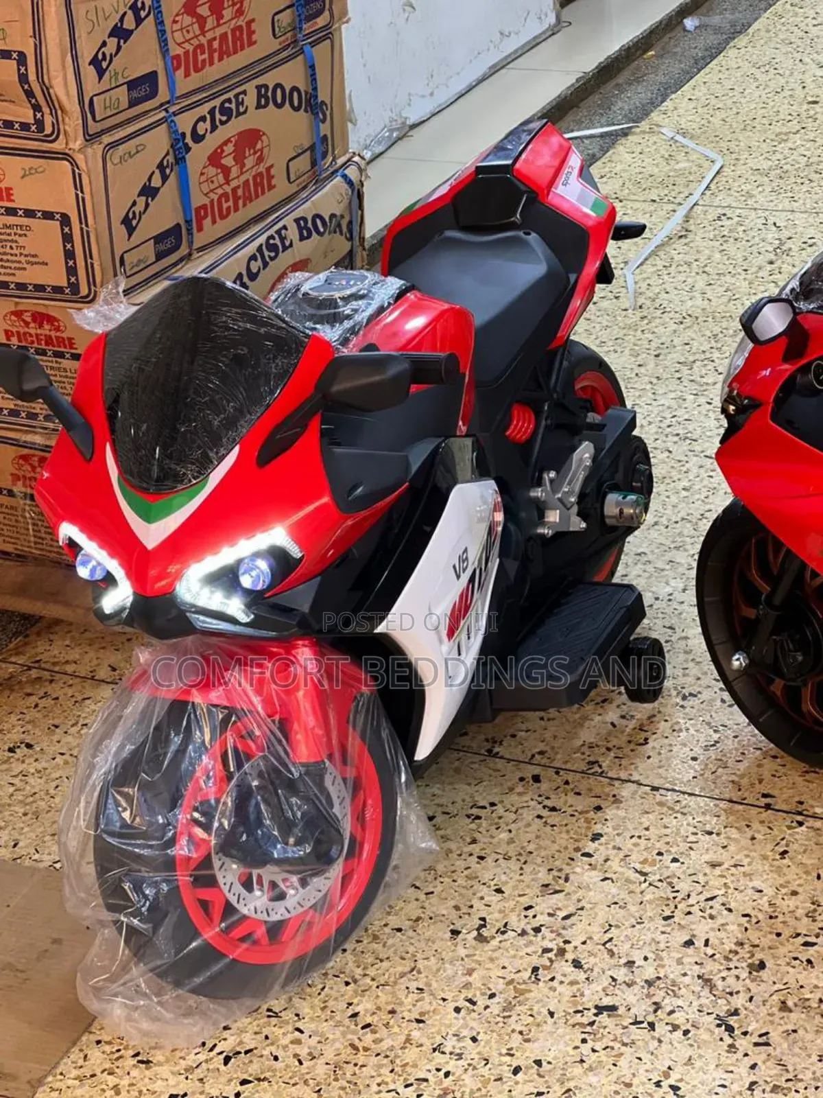 Rechargeable Toy Motorcycle Red