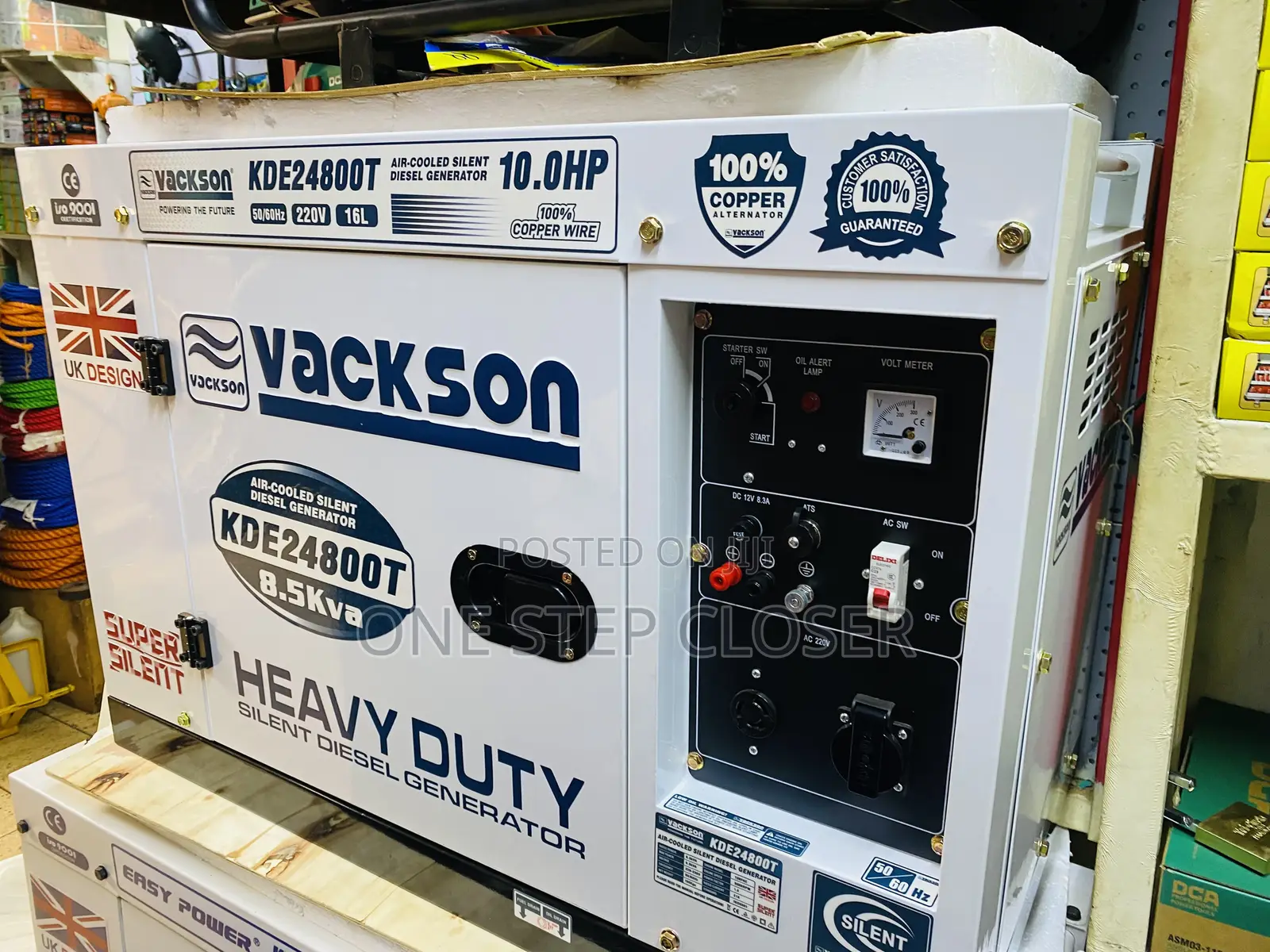 8.5kva Super Silent Generator Vackson Brand Uk Make 