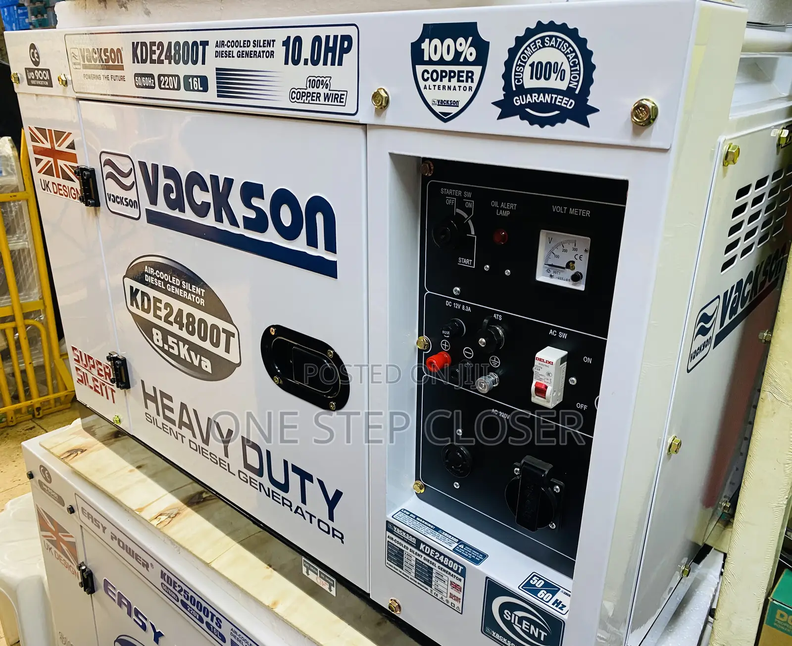 8.5kva Super Silent Generator Vackson Brand Uk Make 