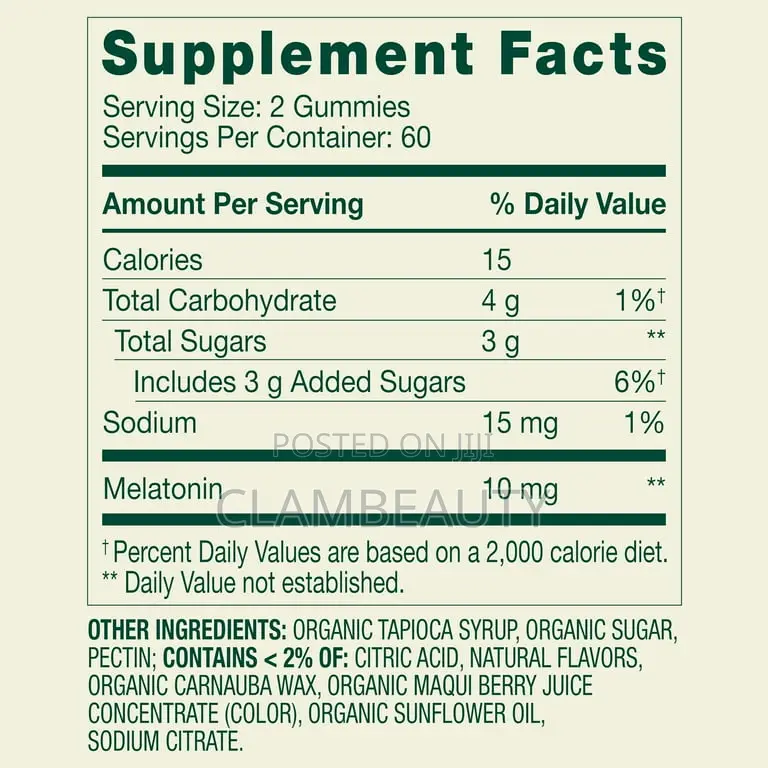 Spring Valley Extra Strength Melatonin Adult Gummy Dietary Supplement.