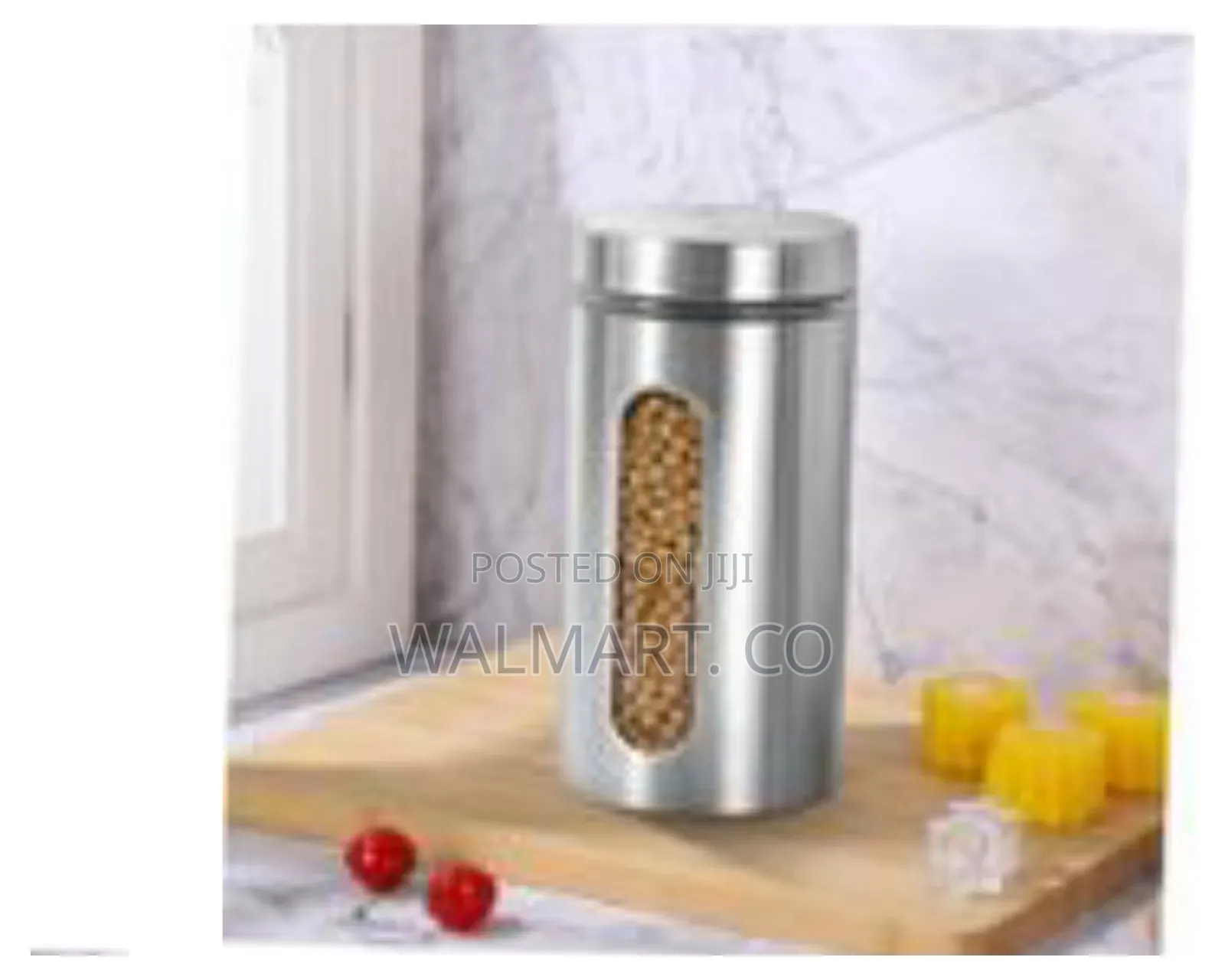 3 Piece Stainless Steel Kitchen Storage Tank Food Canister