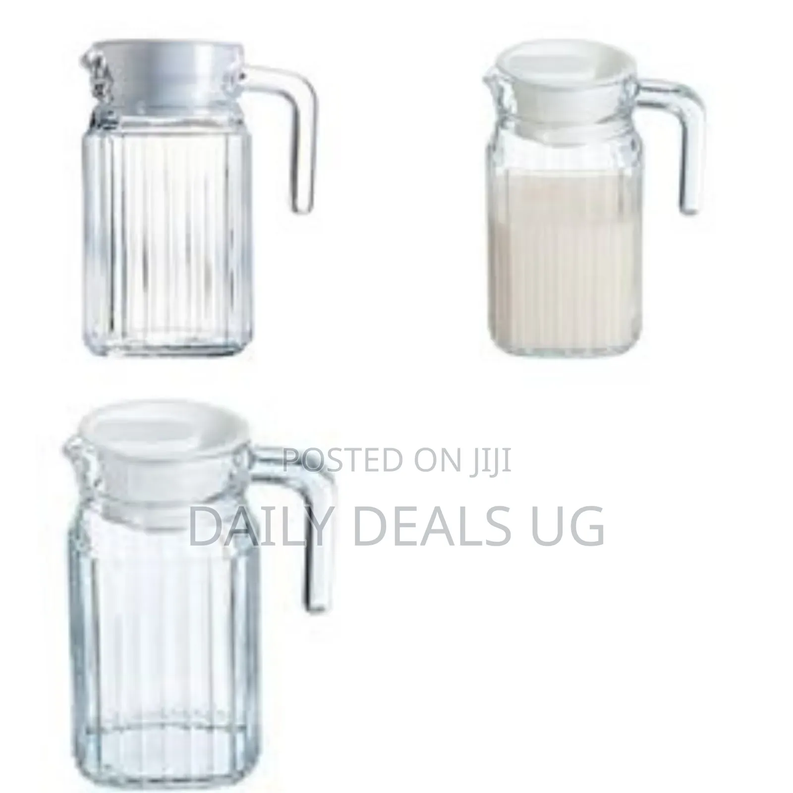 Luminarc 0.5 Litre Glass Juice Water Fridge Jug-Colorless