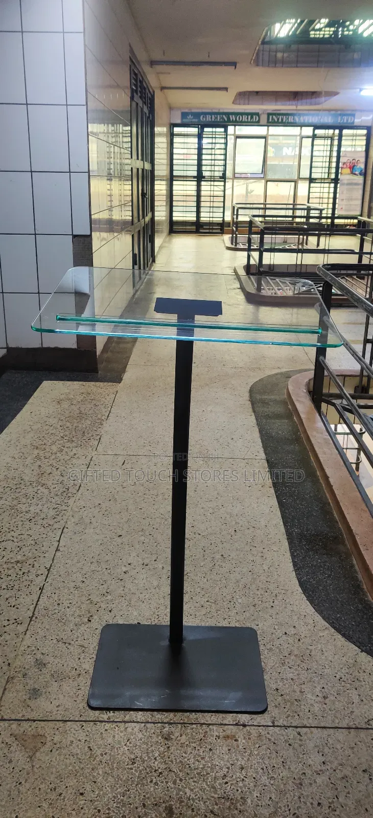 Single Stand Clear Podium