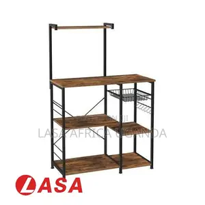 Kitchen Storage Shelf · Coffee Station + Microwave Stand