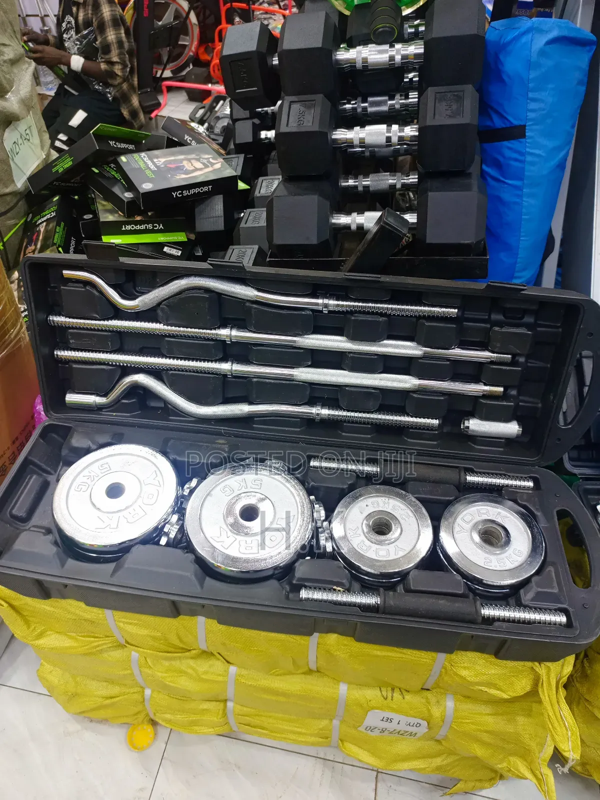 Adjustable Barbell and Dumbbell Set