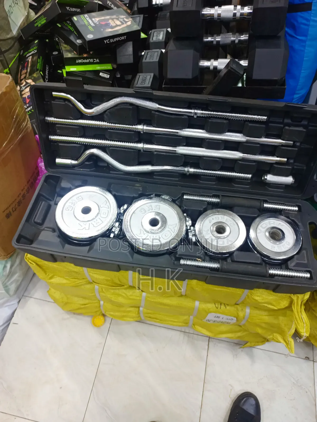 Adjustable Barbell and Dumbbell Set