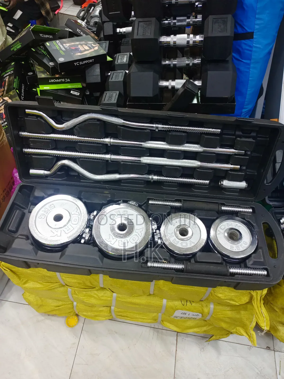 Adjustable Barbell and Dumbbell Set