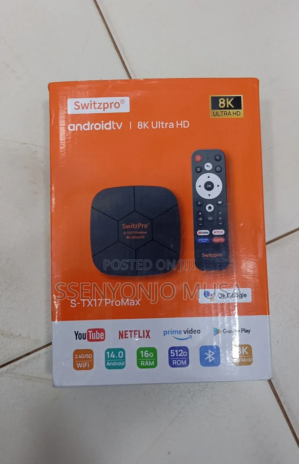 Switzpro S-Tx17 Promax Ultra Hd Android Tv With 16gb Ram, 512gb Ro