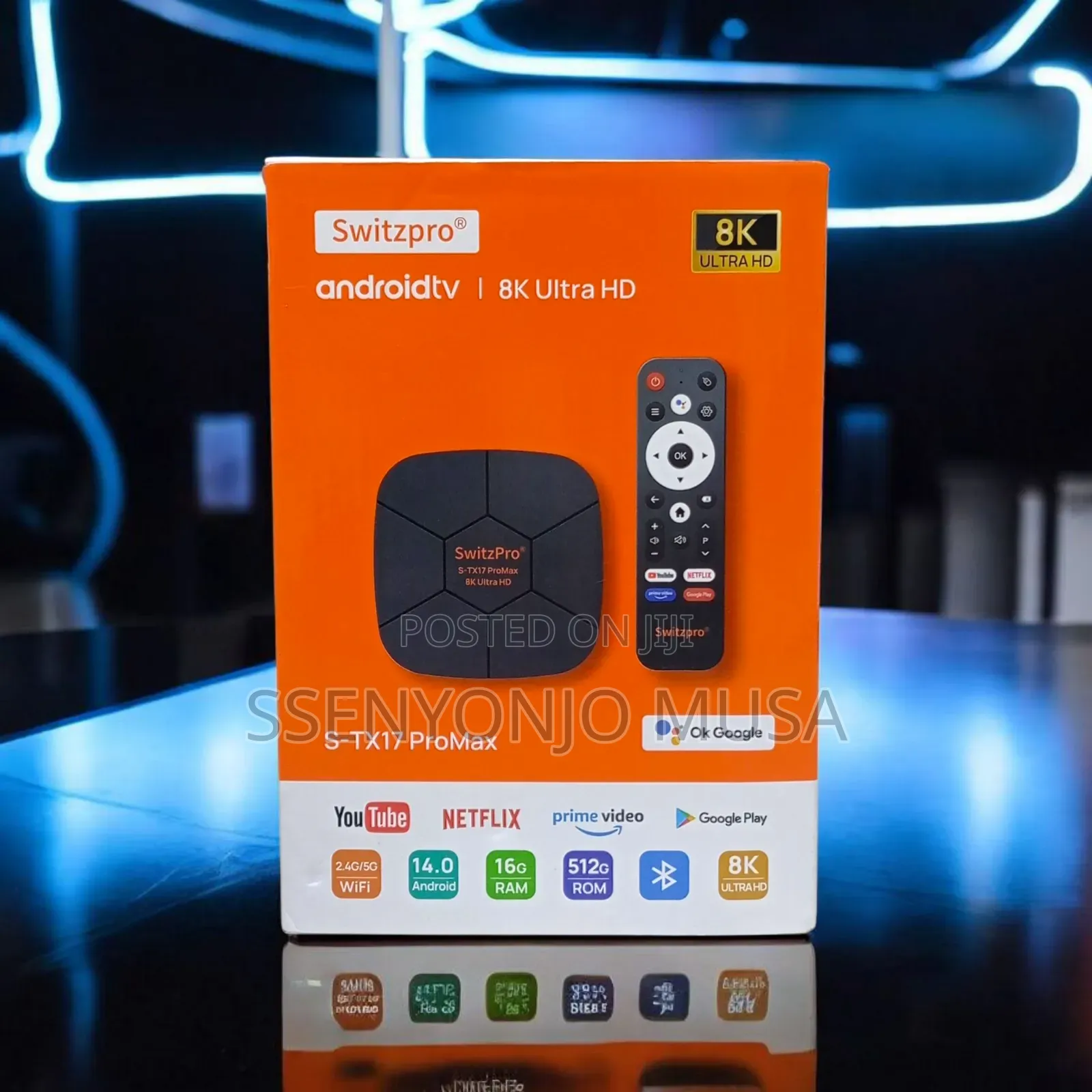 Switzpro S-Tx17 Promax Ultra Hd Android Tv With 16gb Ram, 512gb Ro