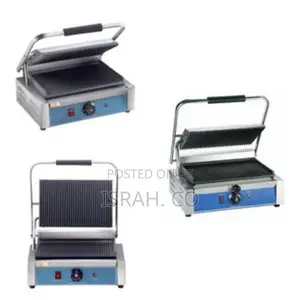 Single Stainless Steel Commercial Sandwich Maker.