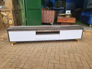 Tv Stand Grey and White Colour