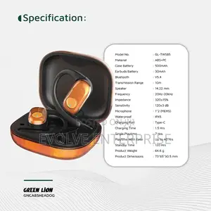 Green Lion Catania Open Ear Headphones - Orange