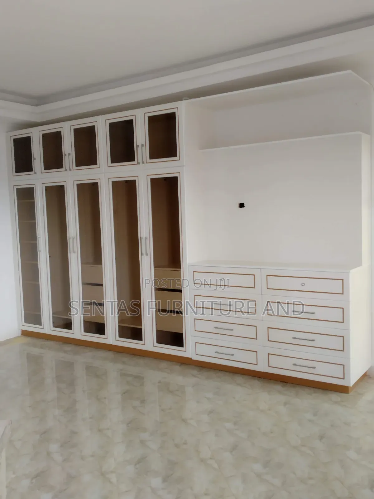 Luxury Wardrobes Installation With Glass Shutters
