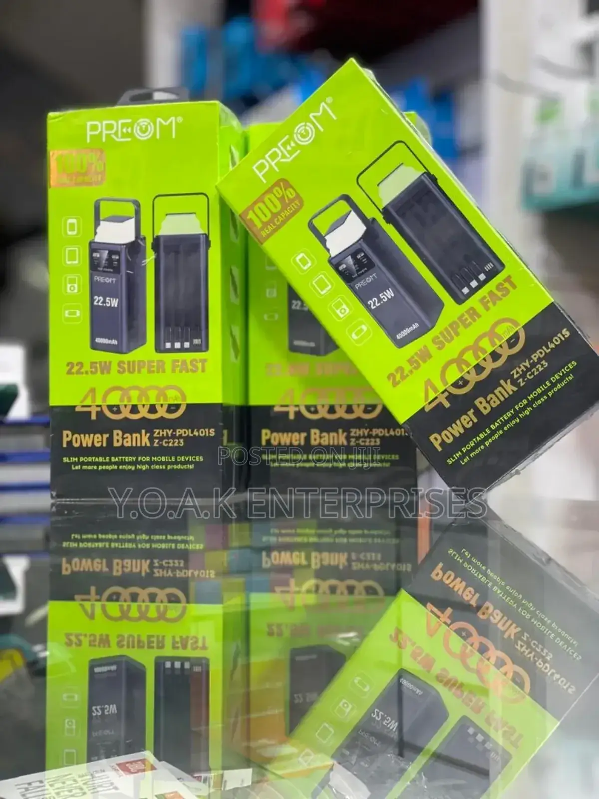 Original Power Bank 40,000mah With Fastest Usb Chargers