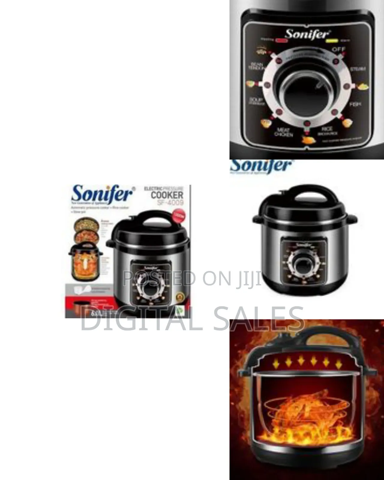 Sonifer Automatic 6l Multifunction High Power Stainless Steel Electric