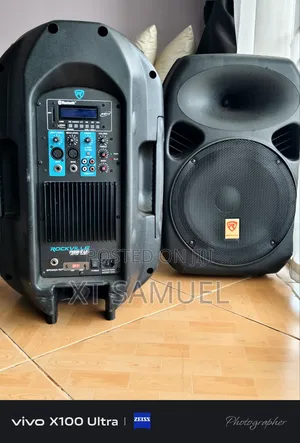 Rockville 12" Powered Top Speakers With Bluetooth,Usb Fm Radio,Mic