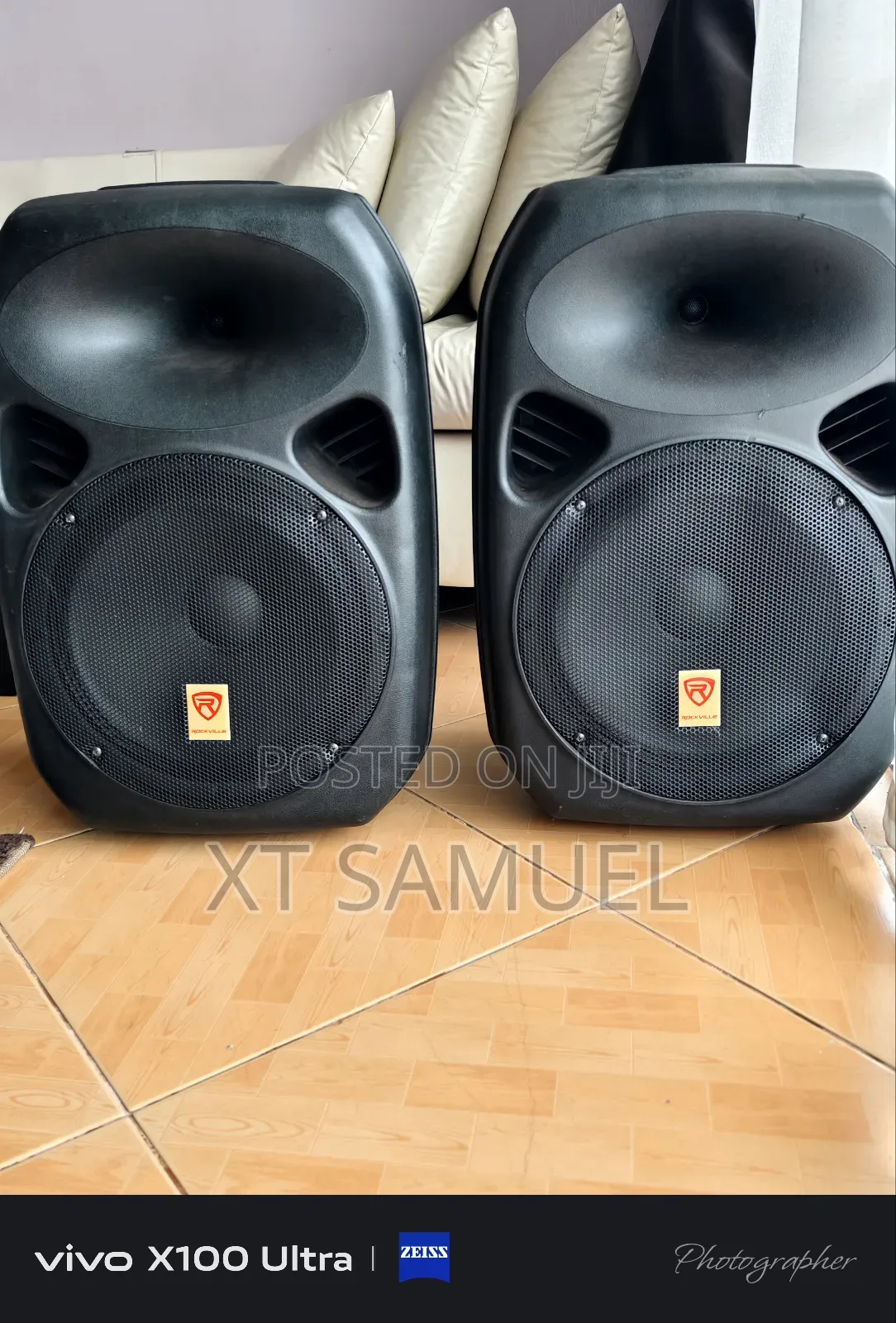 Rockville 12" Powered Top Speakers With Bluetooth,Usb Fm Radio,Mic