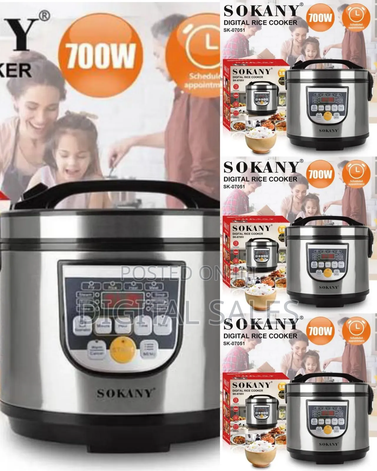Sokany 5l Micro Computer Controlled Automatic Smart Electric