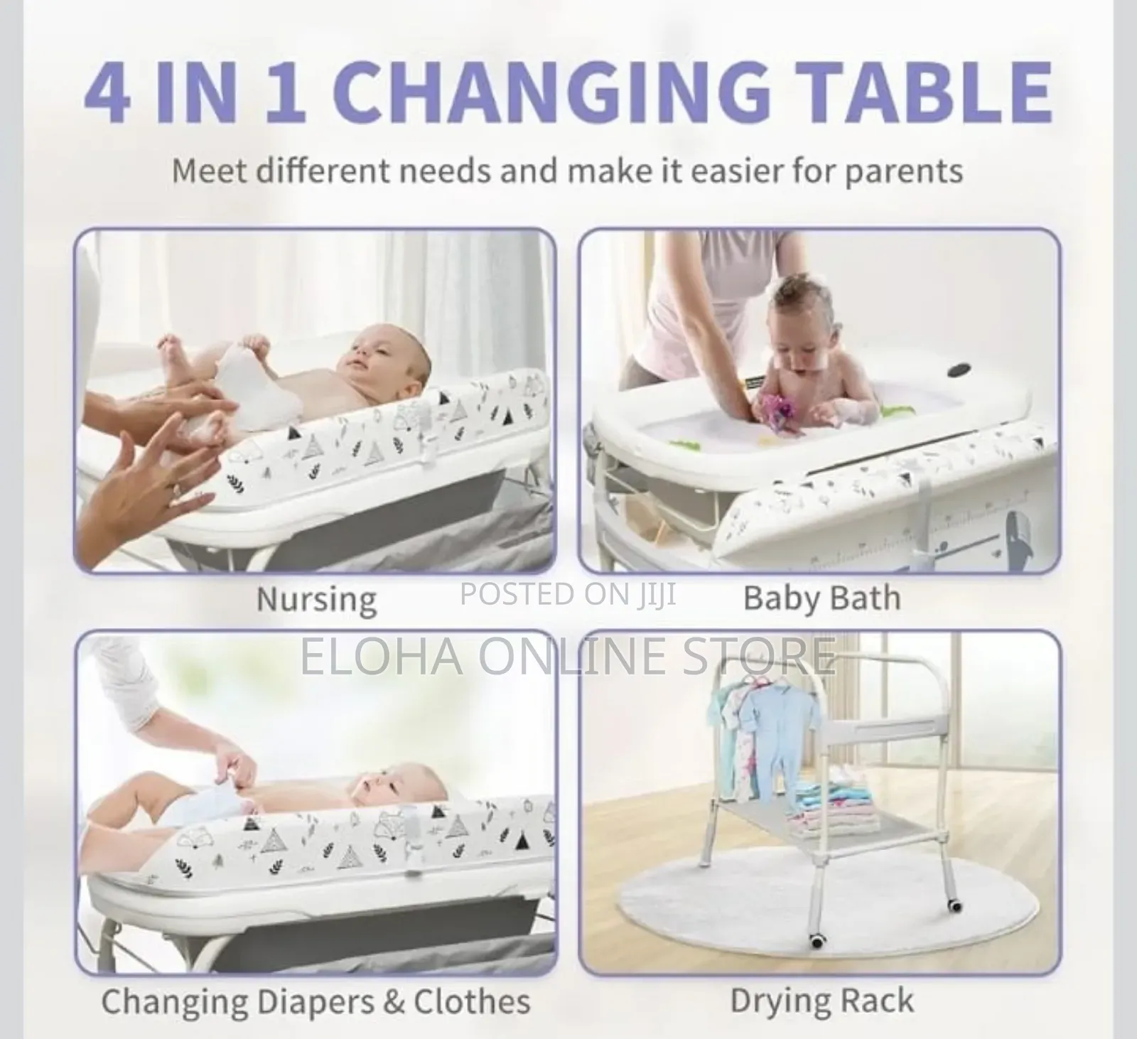 4in1 Baby Bathtub and Changing Station